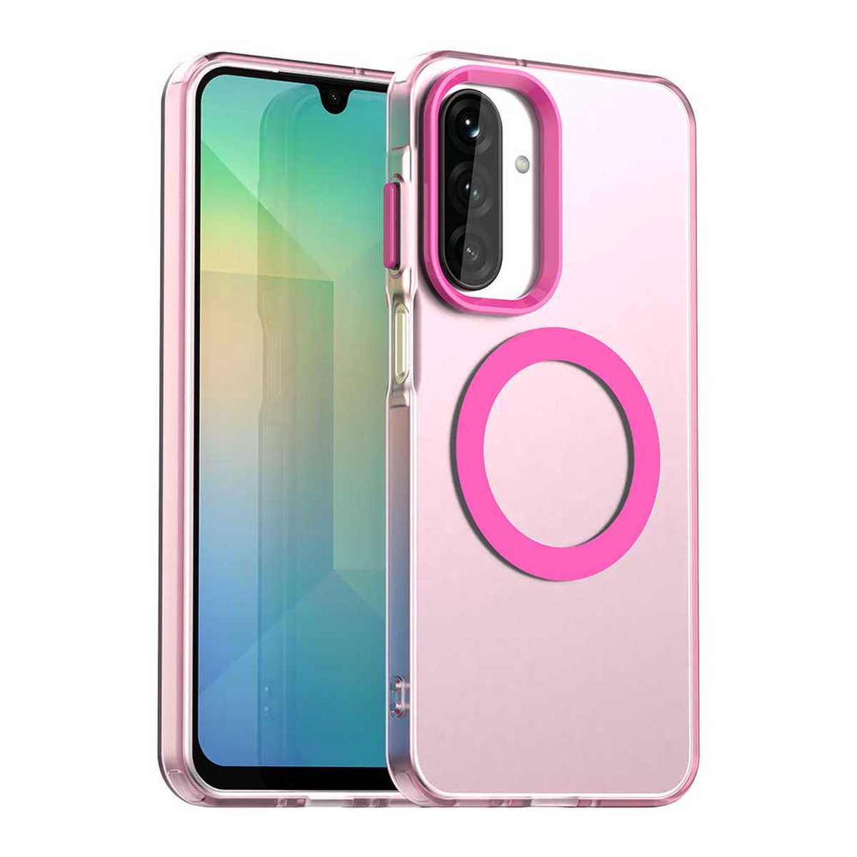 Funda MagSafe para Samsung Galaxy A26 A266, Techsuit, CandyCase, Rosa
