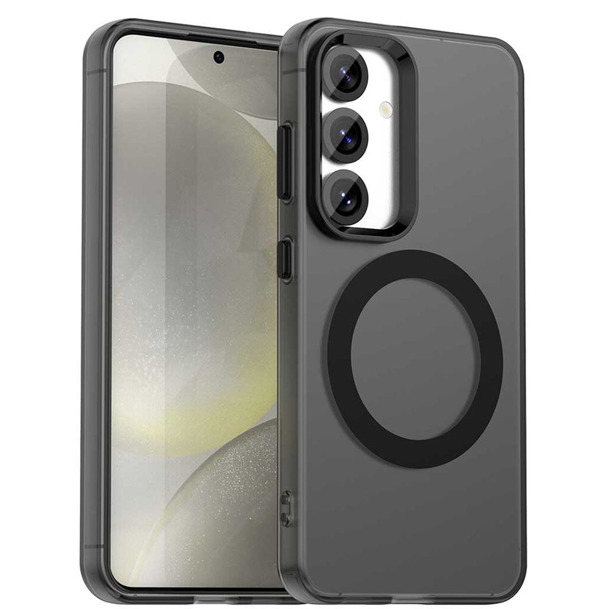 Funda MagSafe para Samsung Galaxy S24 FE S721, Techsuit, CandyCase, Negra