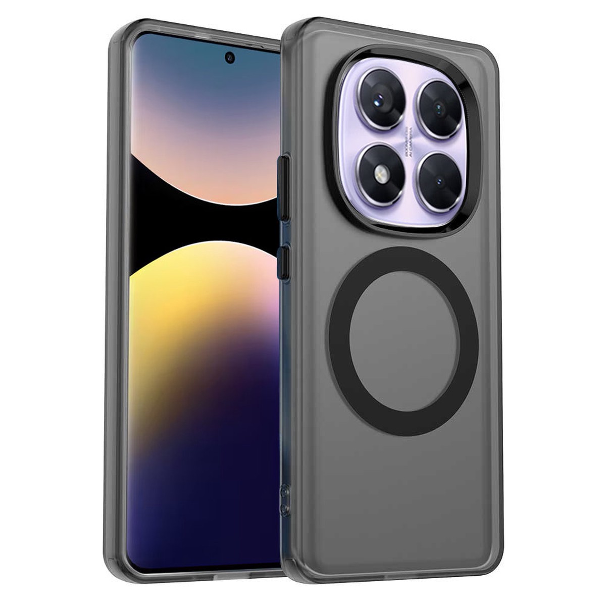 Funda MagSafe para Xiaomi Poco X7 / Redmi Note 14 Pro 5G, Techsuit, CandyCase, Negra