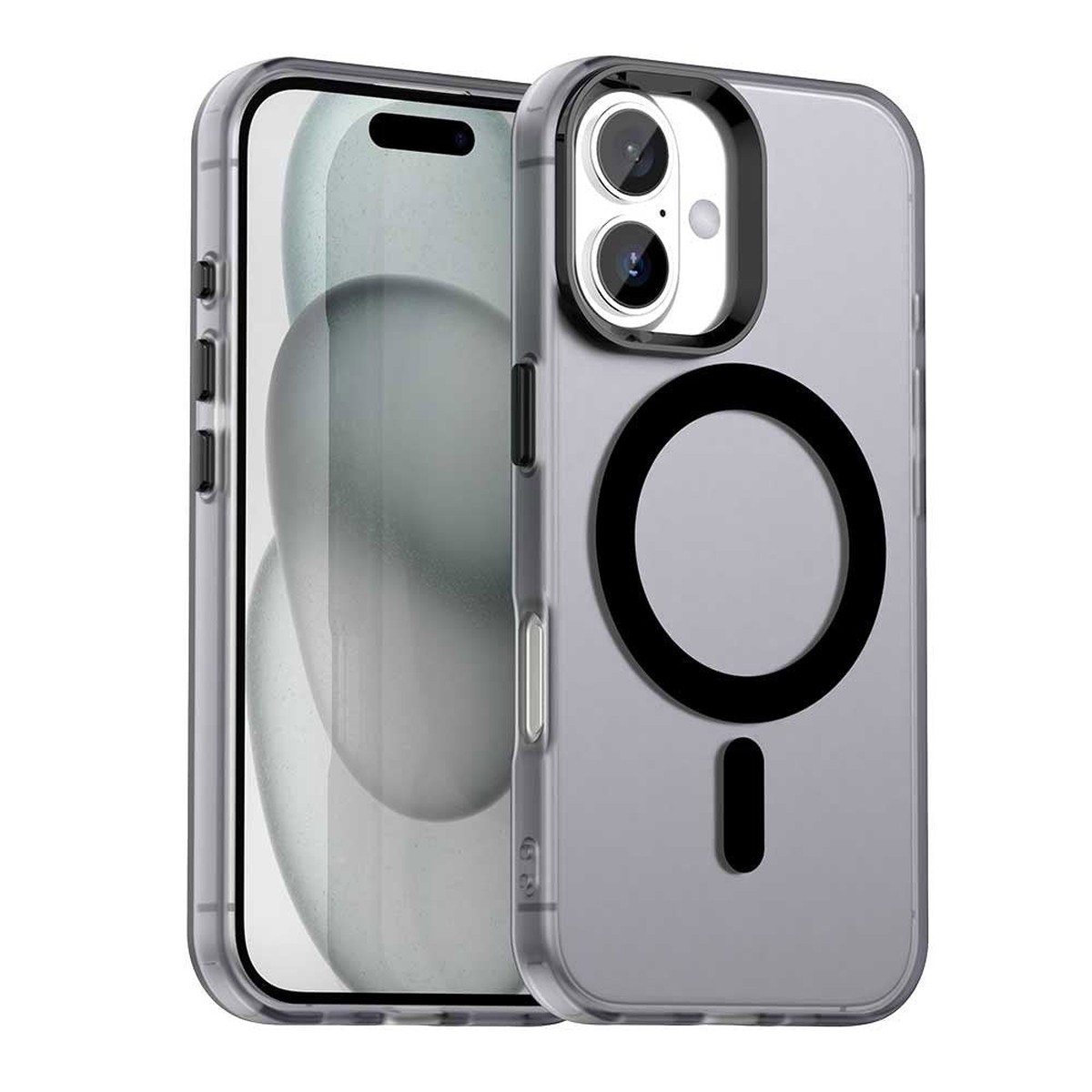 Funda MagSafe para Apple iPhone 16 Plus, Techsuit, CandyCase, Negra