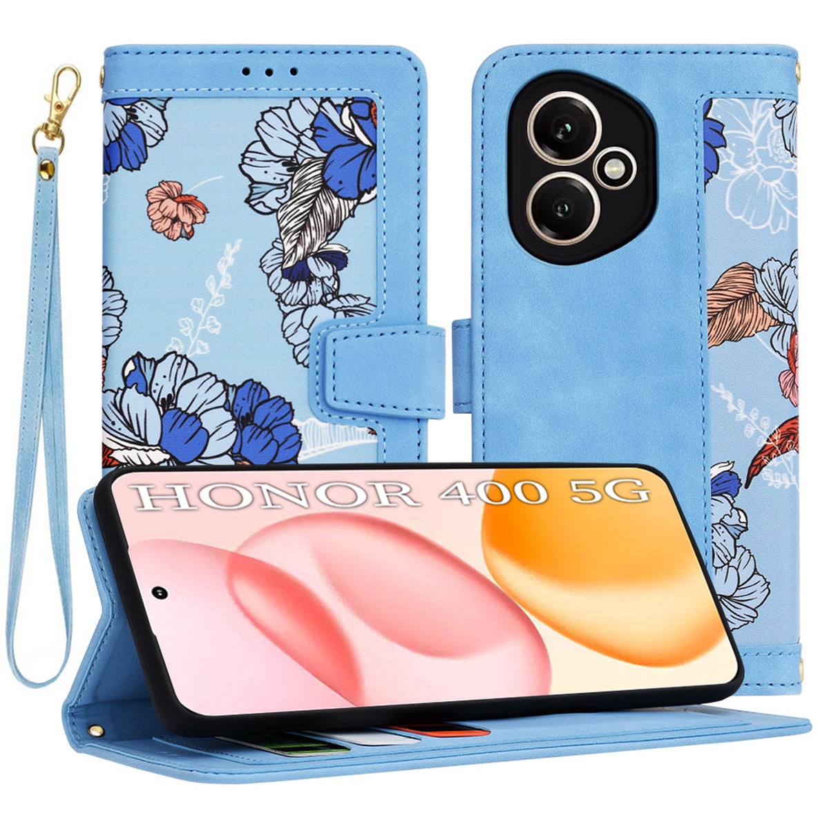 Funda para Honor 400, Techsuit, FlipCraft, Azul
