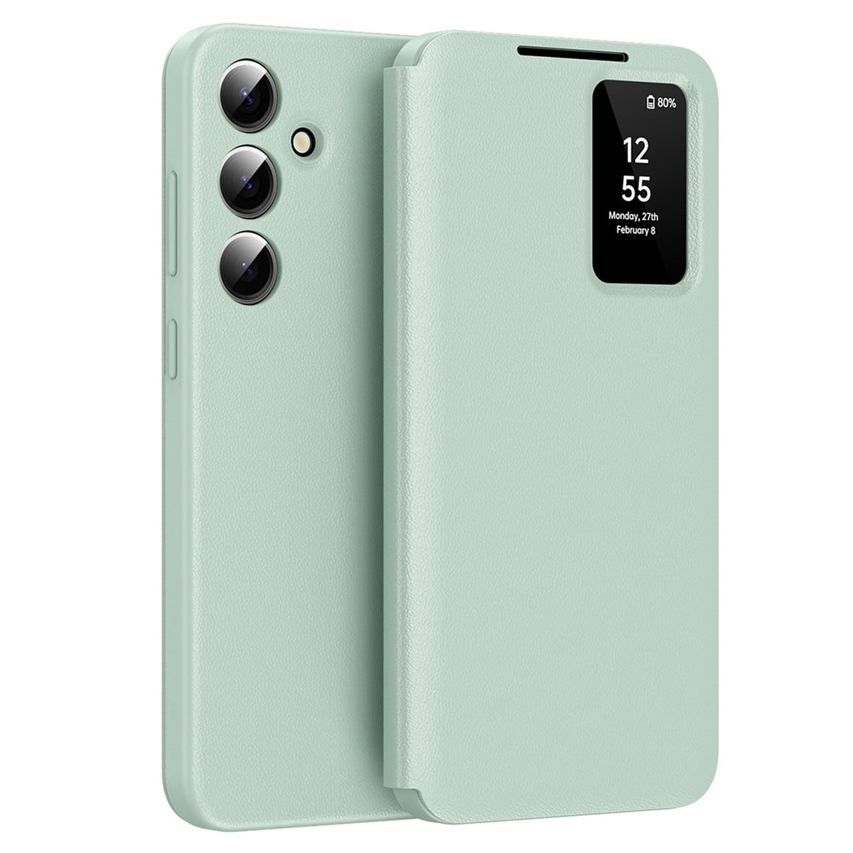 Funda para Samsung Galaxy A56 A566, Techsuit, SmartView, Verde