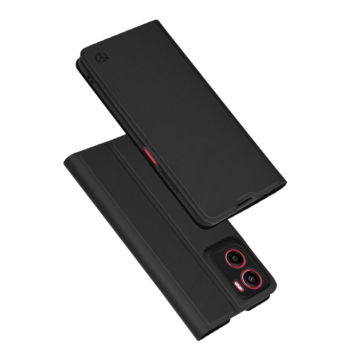 Funda para Motorola Moto E15 / G05, Techsuit, Magskin Book, Negra