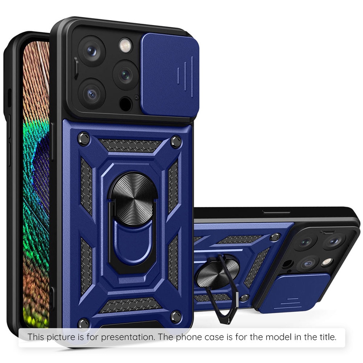 Funda para Oppo Reno14 FS 5G / Reno14 F, Techsuit, CamShield, Azul