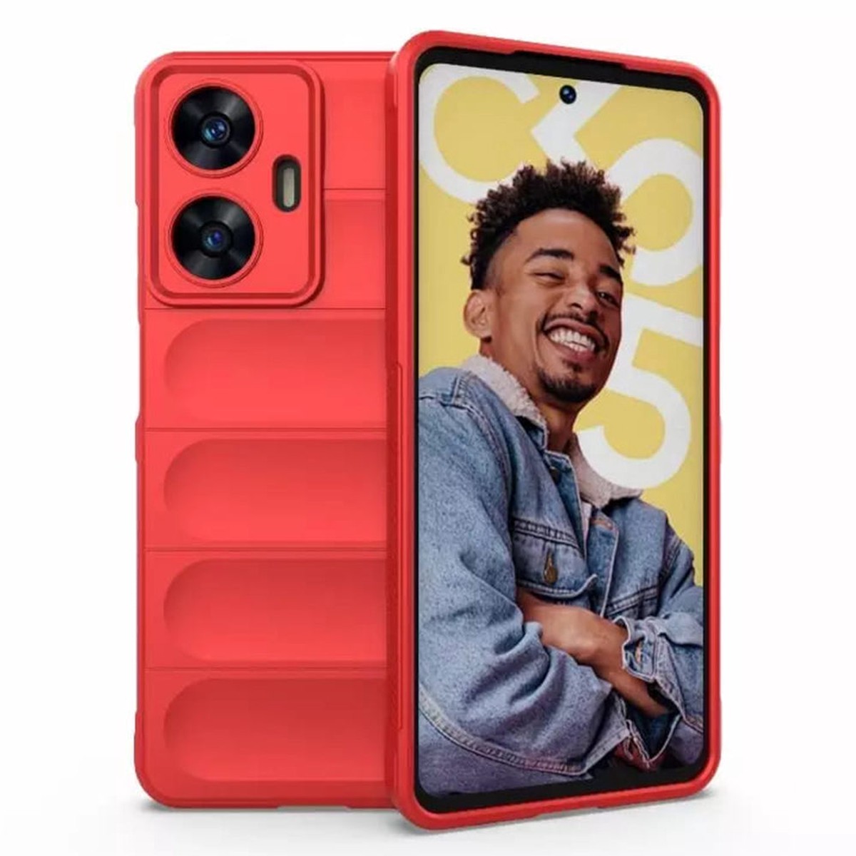 Funda para Oppo Reno14 FS 5G / Reno14 F, Techsuit, Magic Shield, Roja