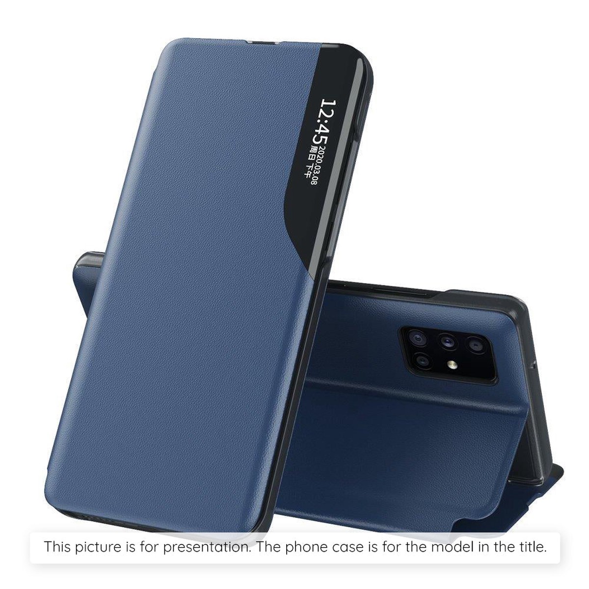 Funda para Samsung Galaxy A07 4G A075, Techsuit, eFold, Azul Oscuro