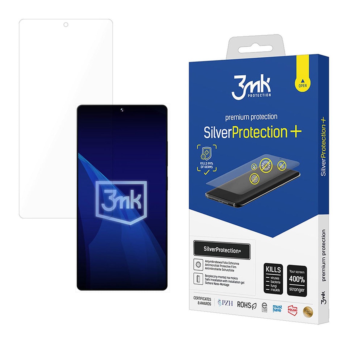 Protector de pantalla 3MK Silver Protect+ para Samsung Galaxy S25 Ultra S938, plstico
