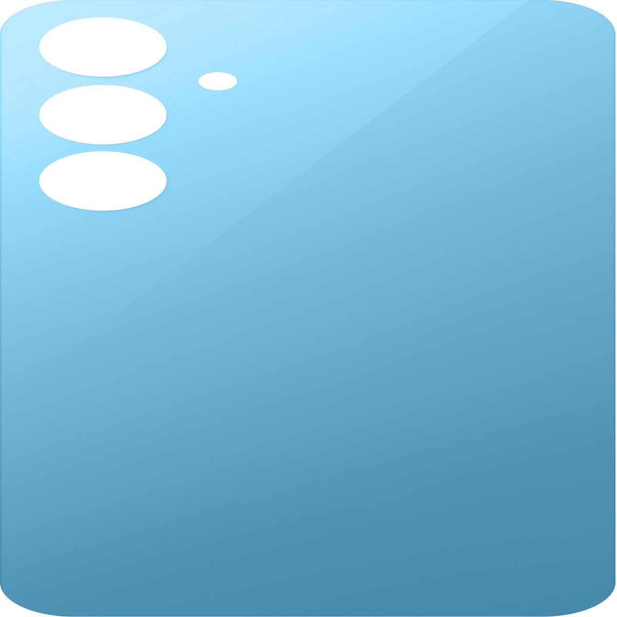Tapa de batera compatible con Samsung Galaxy S24 FE S721, Azul