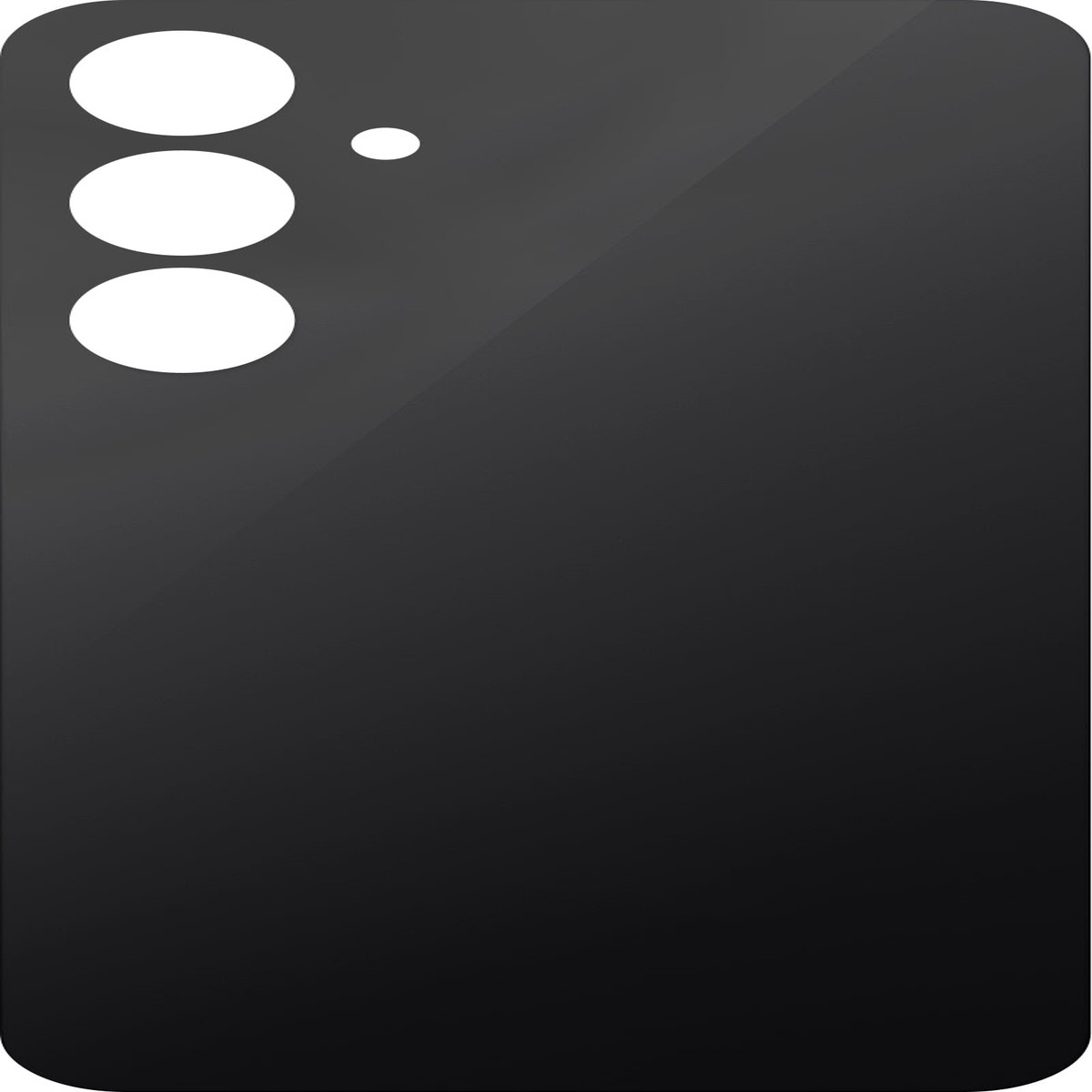 Tapa de batera compatible con Samsung Galaxy S24 FE S721, Negro