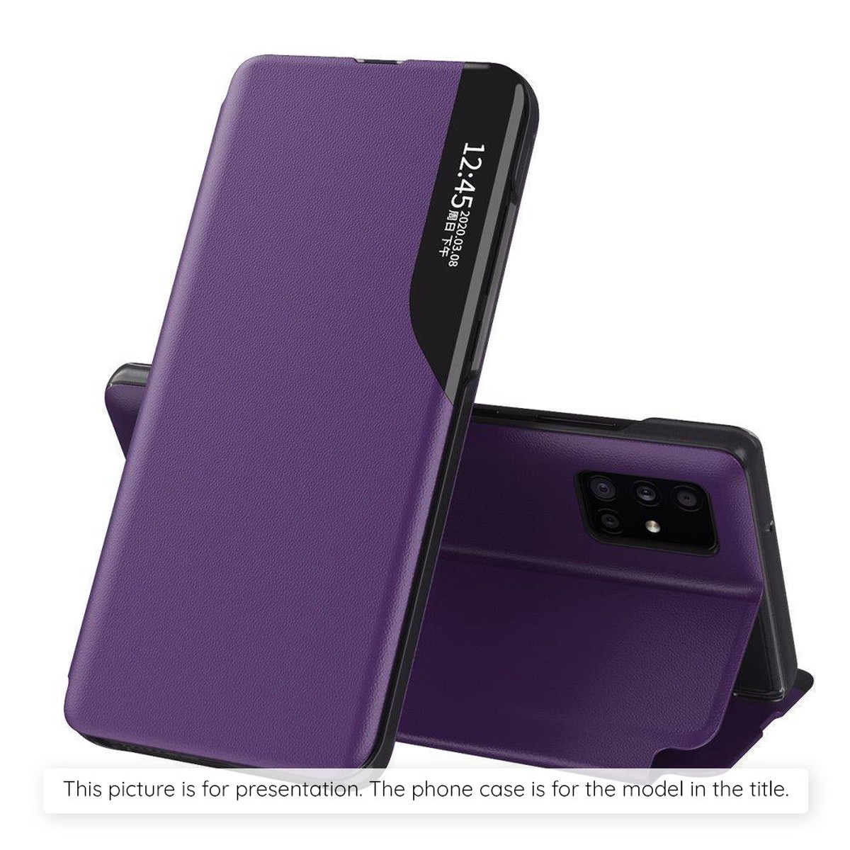 Funda para Samsung Galaxy A07 4G A075, Techsuit, eFold, Morado