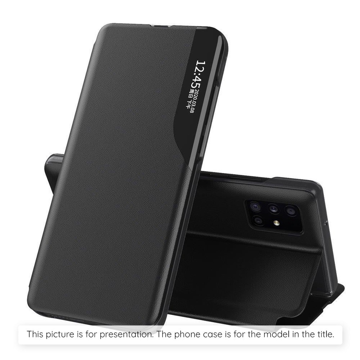 Funda para Samsung Galaxy A07 4G A075, Techsuit, eFold, Negra