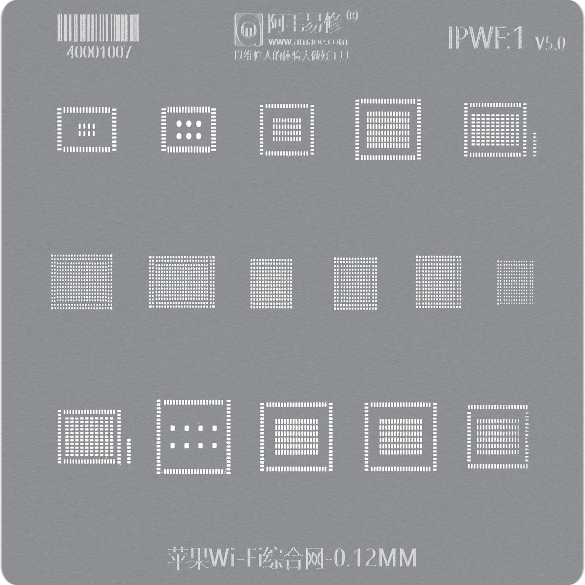 Malla BGA Amaoe para la serie Apple iPhone, IC de Wifi