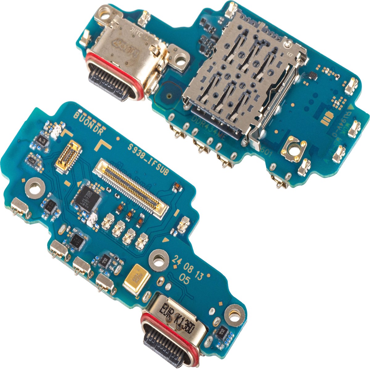 Placa con Conector de Carga - Micrfono - Mdulo Lector SIM Samsung Galaxy S25 Ultra S938