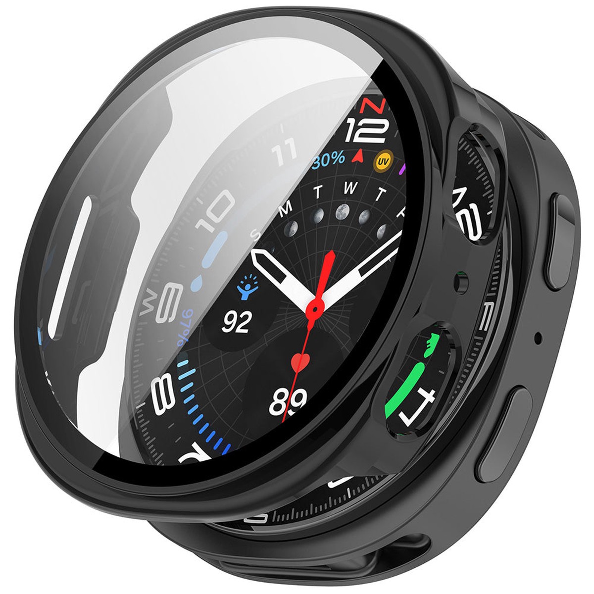 Funda Techsuit Defense360 Pro para Samsung Galaxy Watch9 / Watch8 40mm, Negra