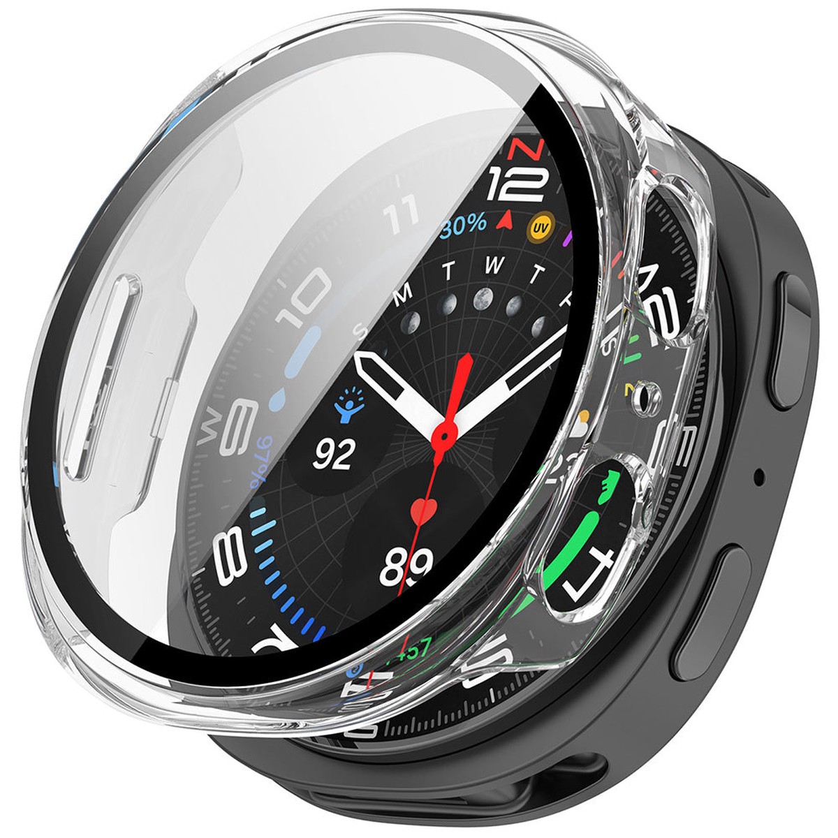 Funda Techsuit Defense360 Pro para Samsung Galaxy Watch9 / Watch8 40mm, Transparente