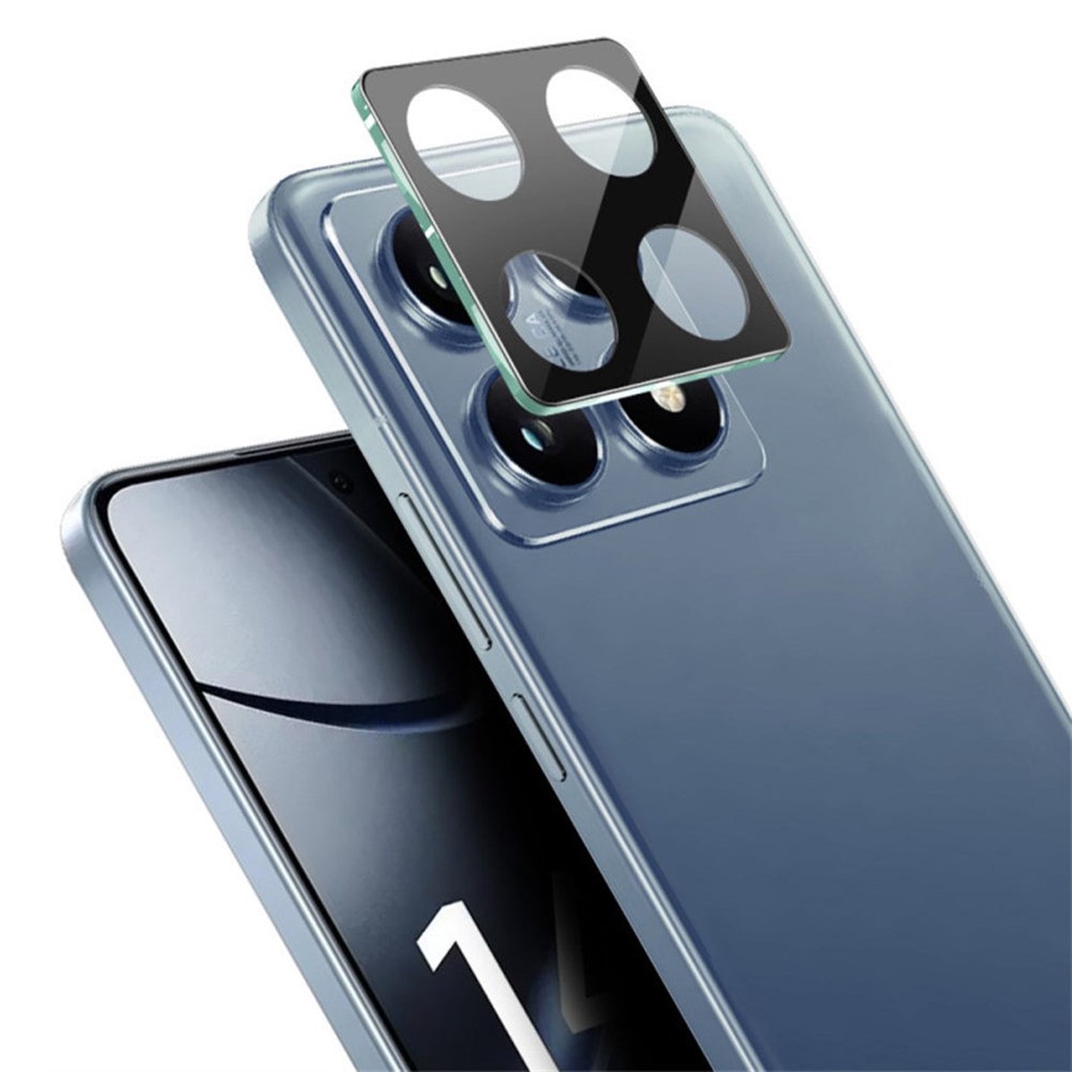 Protector de pantalla para cmara trasera Techsuit para Xiaomi 14T, vidrio templado, negro