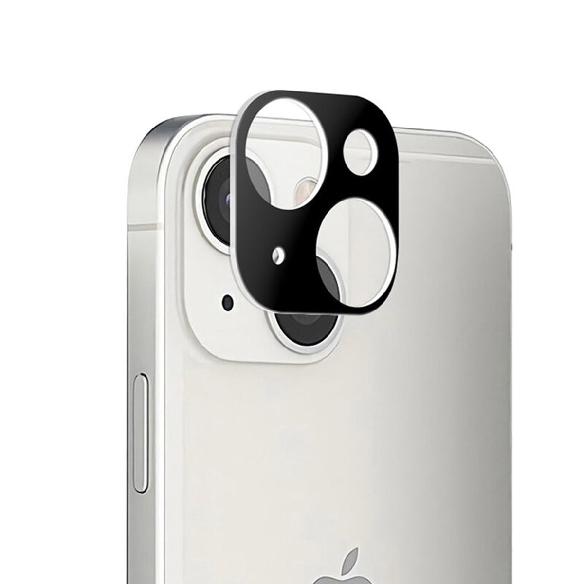 Protector de cmara trasera Techsuit para Apple iPhone 13 mini / 13, vidrio templado, negro