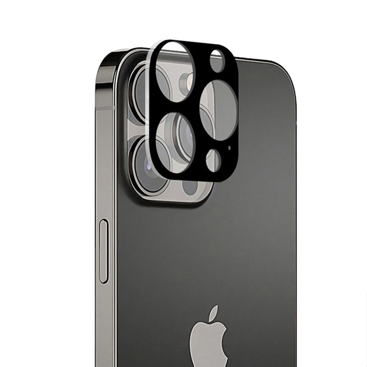 Protector de cmara trasera Techsuit para Apple iPhone 13 Pro Max / 13 Pro, vidrio templado, negro