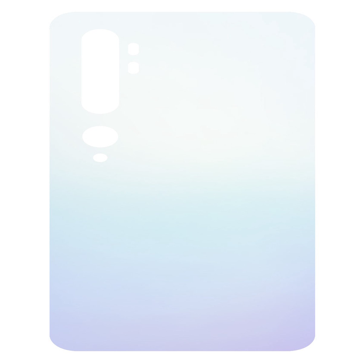Tapa de batera compatible con Xiaomi Mi Note 10, Blanco