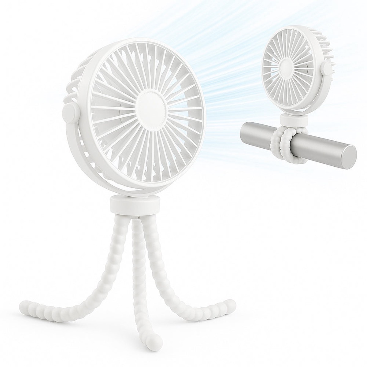 Ventilador Porttil Techsuit VP1, Blanco