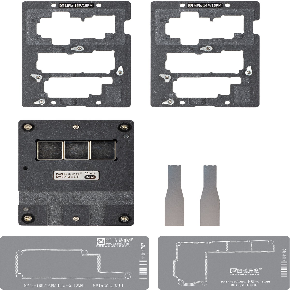 Soporte de Trabajo Reballing Amaoe MFix-16 para Apple iPhone 16 Series