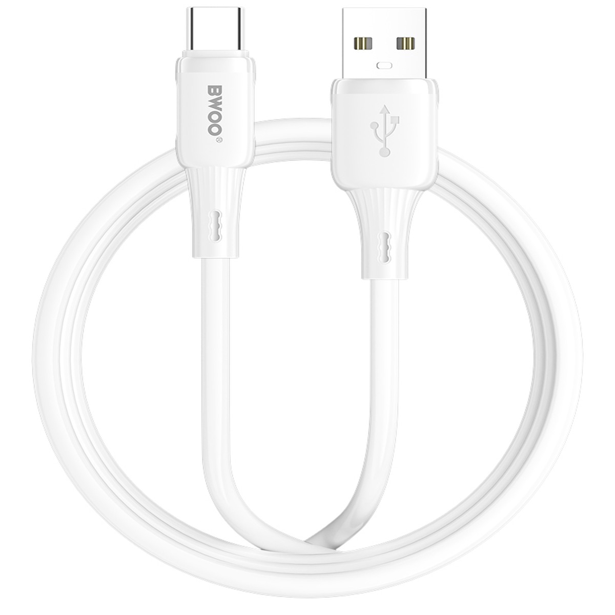 Cable de Datos y Carga USB-A - USB-C BWOO X329C, 15W, 1m, Blanco