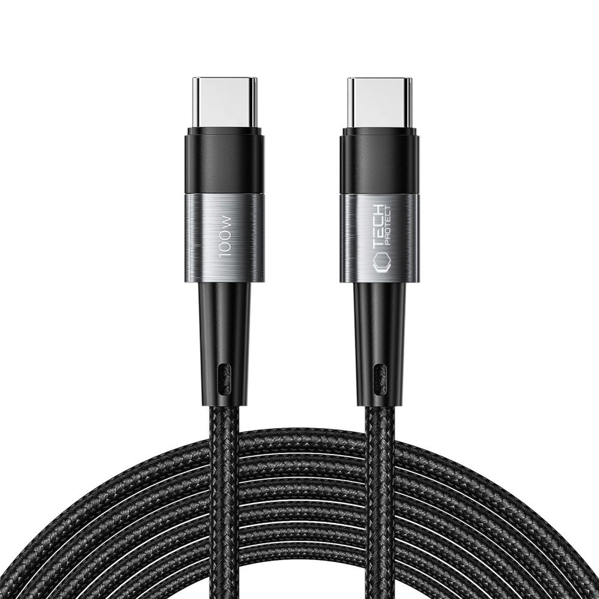 Cable de Datos y Carga USB-C - USB-C Tech-Protect Ultraboost, 100W, 3m, Gris