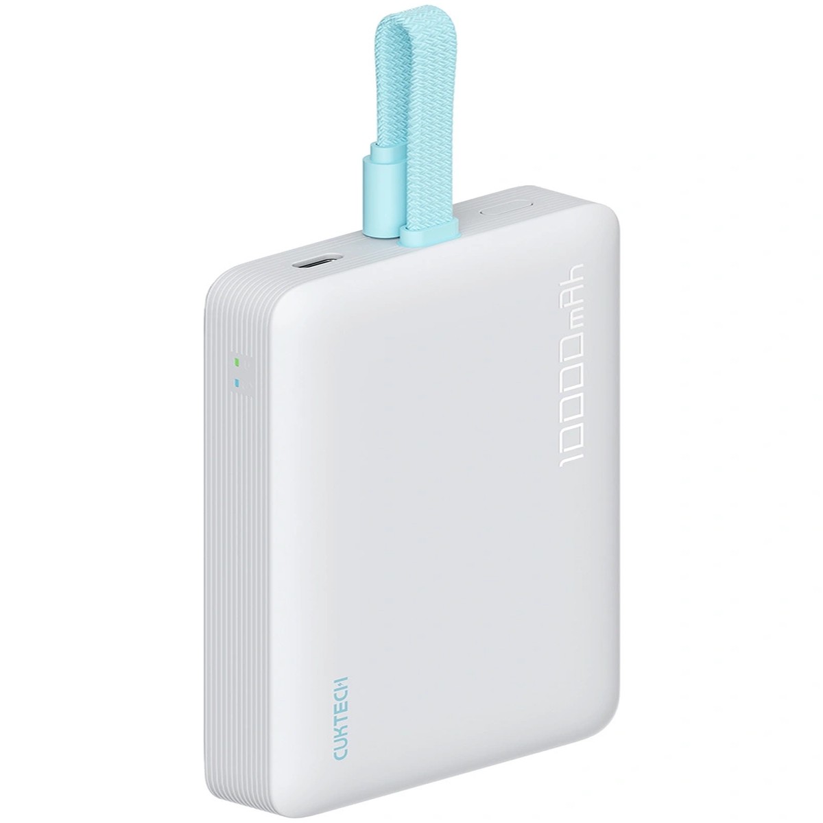 Batera Externa Inalmbrica Cuktech CP132ML, 10000mAh, 22.5W, PD + FQI, 2 x USB-C, Blanca