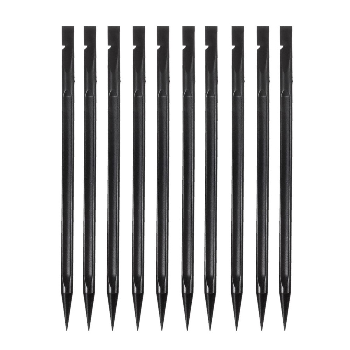 Clips de plstico OEM, juego de 10 piezas, negro