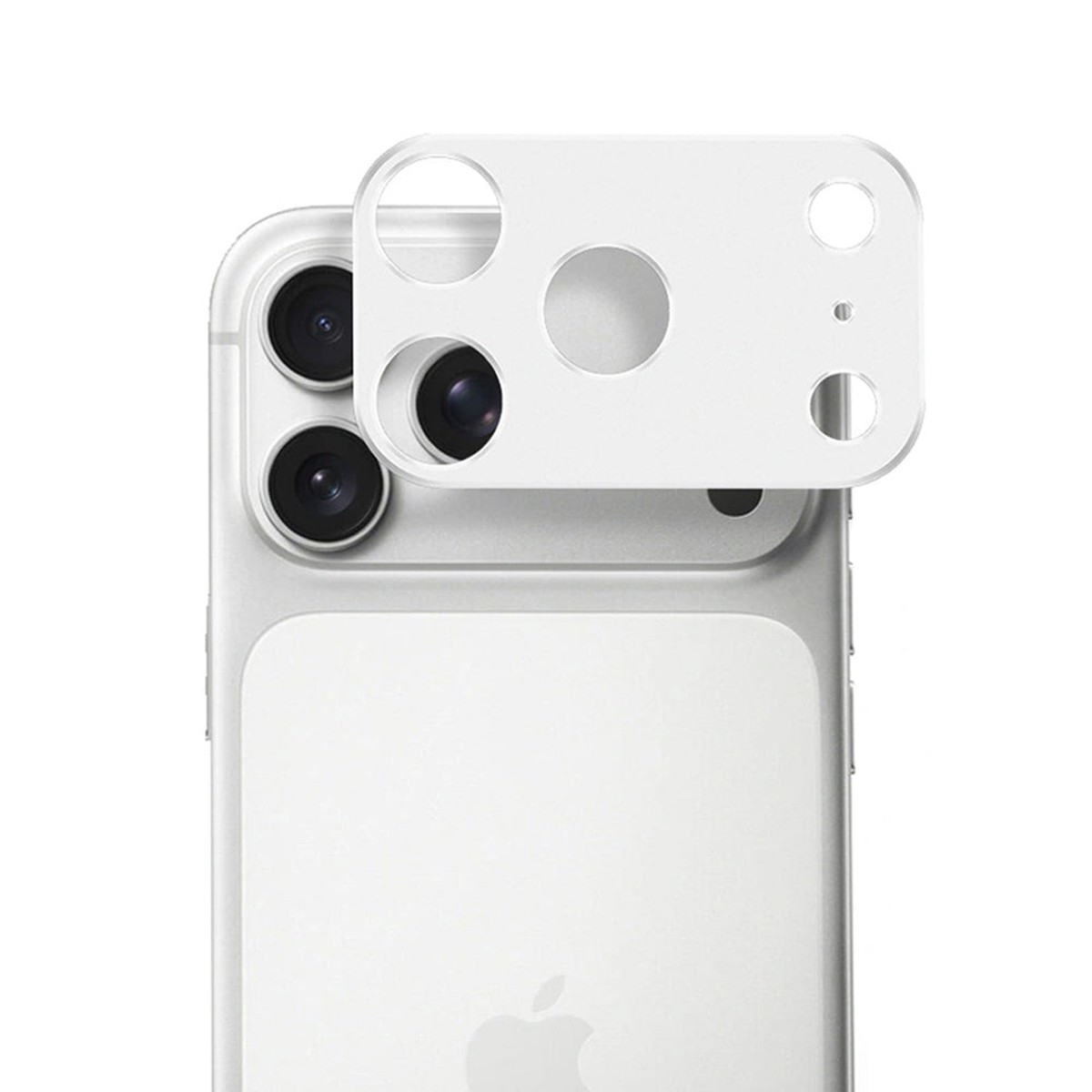 Protector de cmara trasera Techsuit para Apple iPhone 17 Pro Max, vidrio templado, plateado