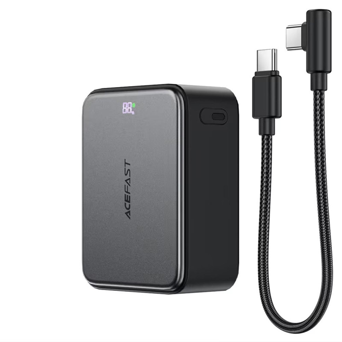 Batera Externa Acefast M28, 10000mAh, 22.5W, QC + PD, 1 x USB-A - 2 x USB-C, Negra