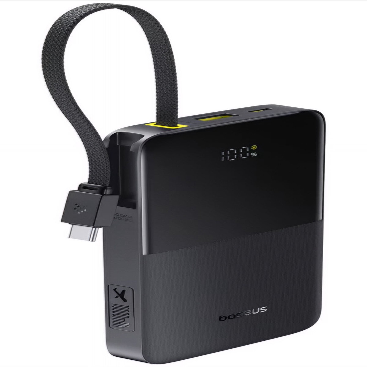 Batera Externa Baseus EnerFill Bipow2 Pro, 10000mAh, 22.5W, QC + PD, 1 x USB-A - 2 x USB-C, Negra E0027600