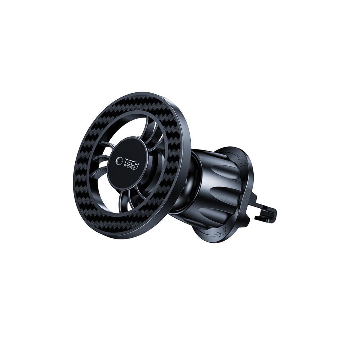 Soporte Auto Magntico Tech-Protect N56 Carbon Vent, Universal, Negro