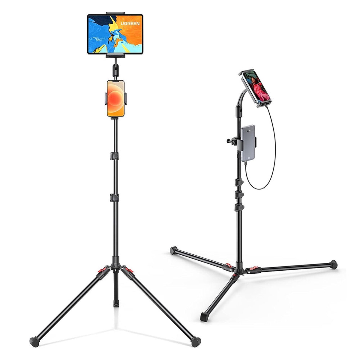 Soporte de Suelo UGREEN LP585 para Telfono / Tableta, Universal, Negro