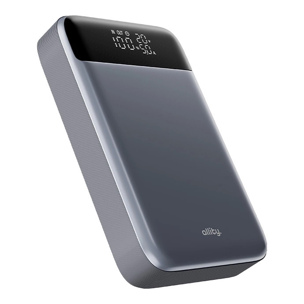 Batera Externa Allity. APB-200 PocketPower, 10000mAh, 33W, QC + PD, 1 x USB-A - 1 x USB-C, Gris