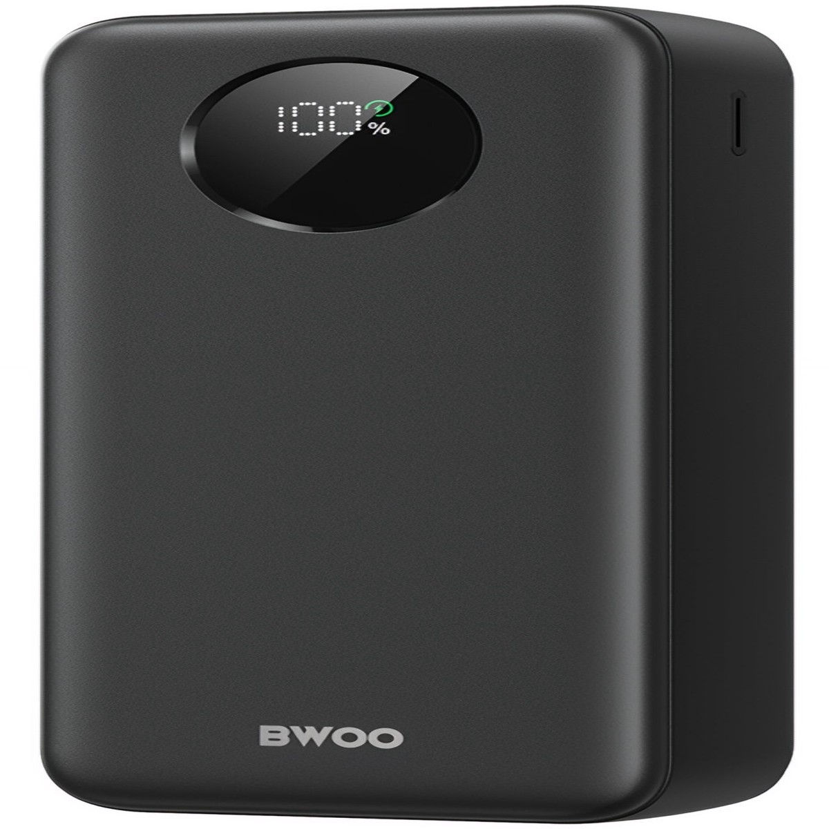 Batera Externa BWOO BO-P64, 30000mAh, 22.5W, QC + PD, 1 x USB-C - 2 x USB-A, Negra