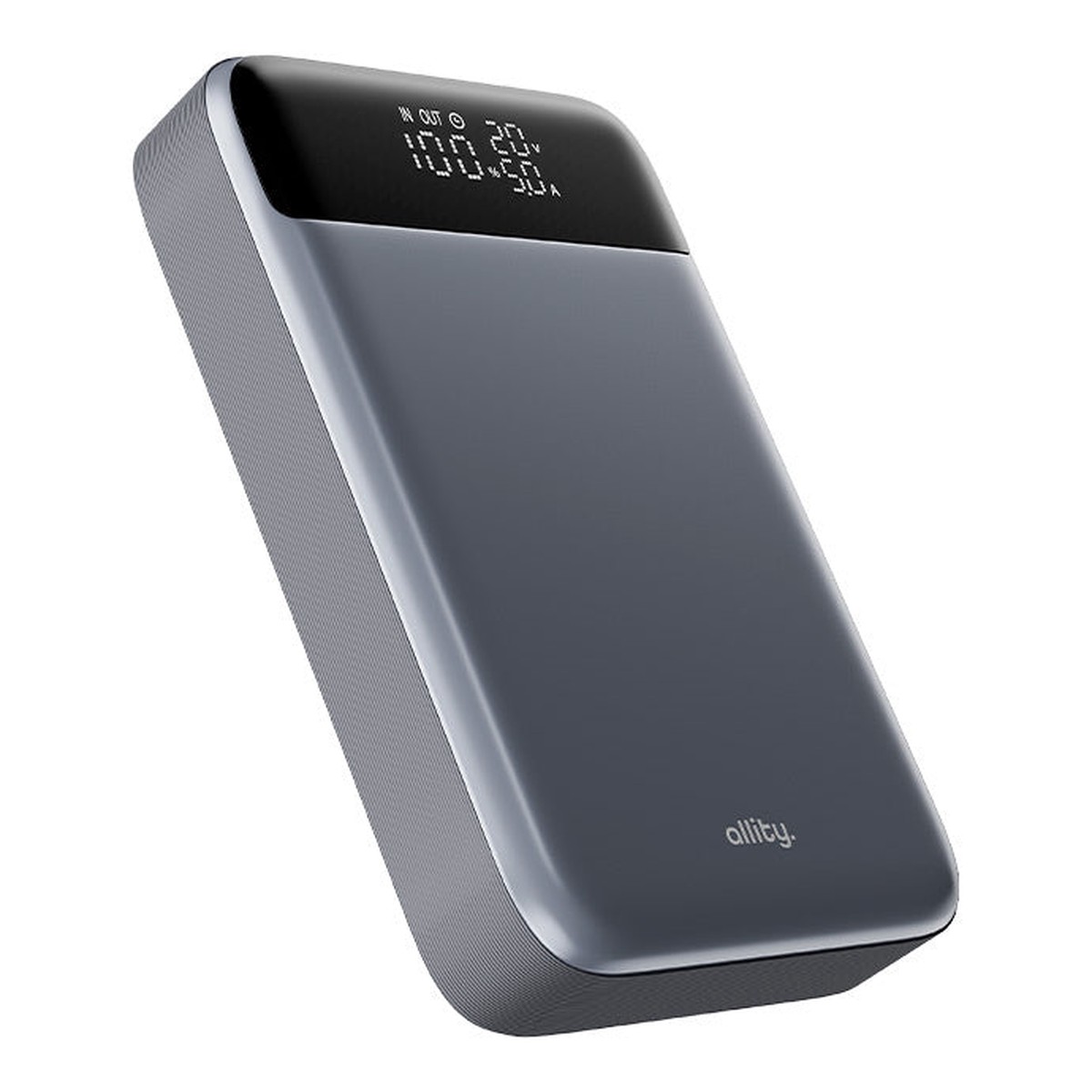 Batera Externa Allity. APB-200 PocketPower, 19200mAh, 130W, QC + PD, 1 x USB-A - 2 x USB-C, Gris