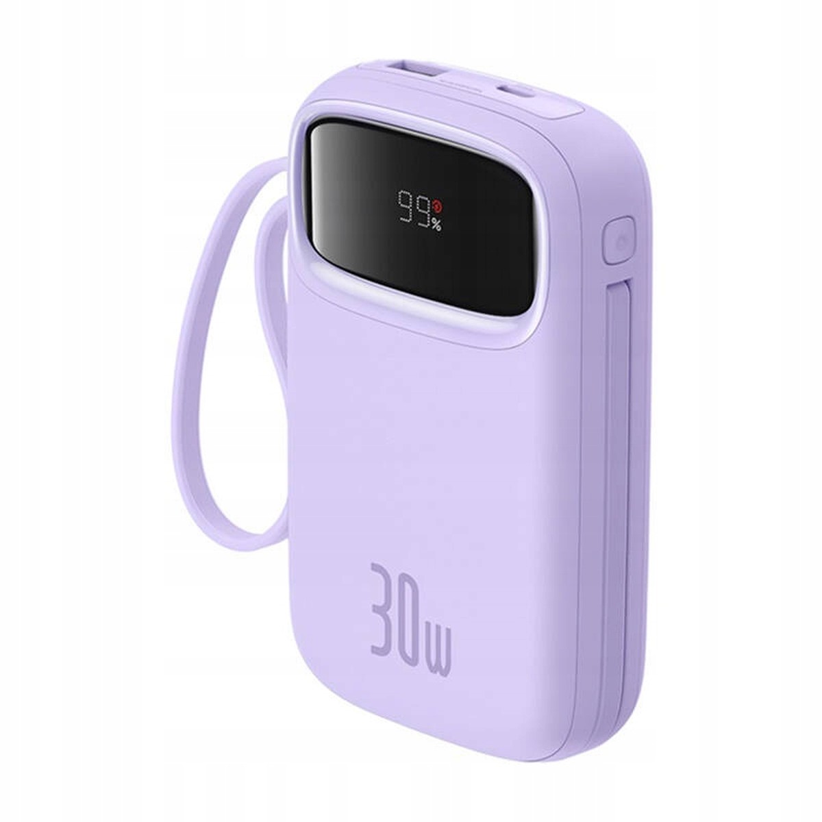 Batera Externa Baseus Qpow2, 10000mAh, 30W, QC + PD, 1 x USB-A - 3 x USB-C, Morado P10055008513-00