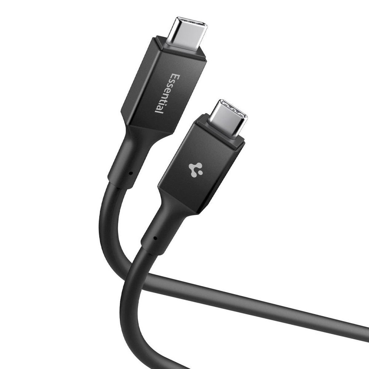 Cable de Datos y Carga USB-C - USB-C Spigen EB24015CC, 240W, 1.5m, Negro ACA10423