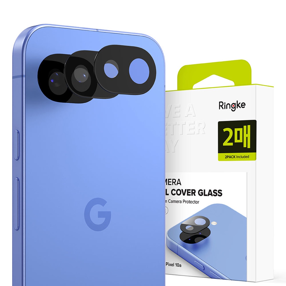 Protector de cmara trasera Ringke para Google Pixel 10a, Cristal Templado, Set de 2 piezas, Transparente