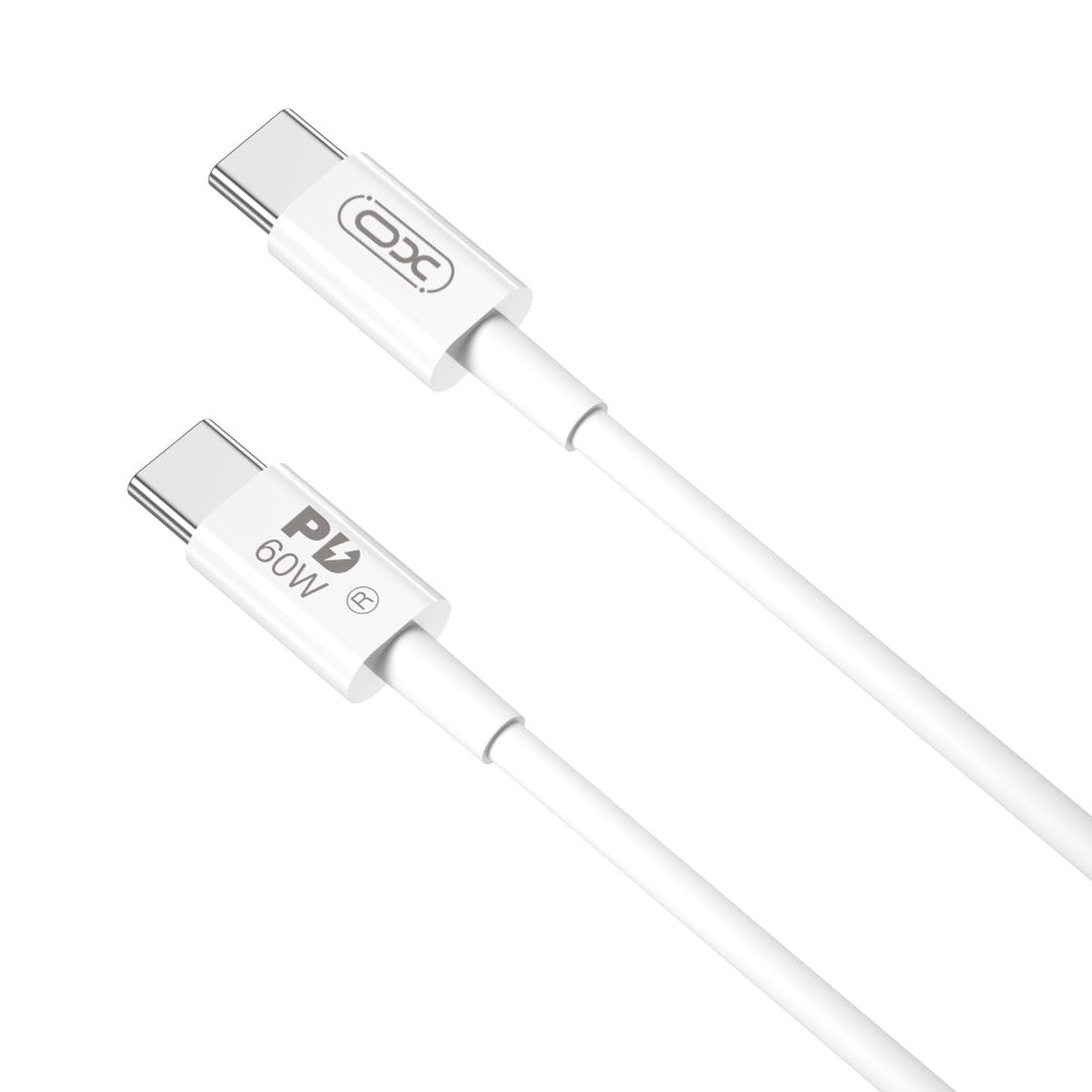Cable de Datos y Carga USB-C - USB-C XO Design NB-Q190B, 60W, 2m, Blanco