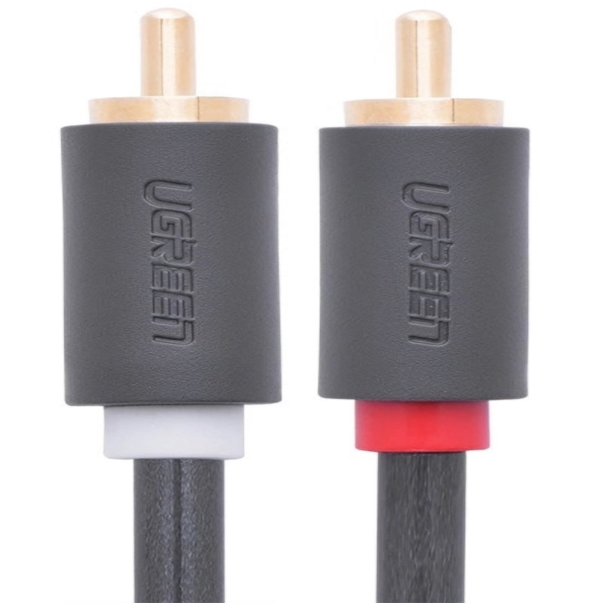 Cable Audio UGREEN AV104, 2 x RCA - 2 x RCA, 5m, Negro