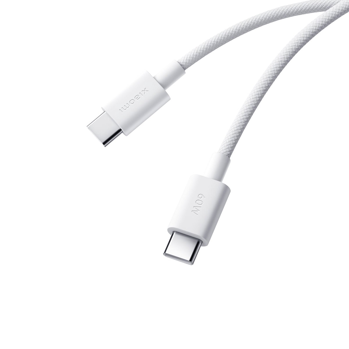 Cable de Datos y Carga USB-C - USB-C Xiaomi, 60W, 1m, Blanco BHR0878GL