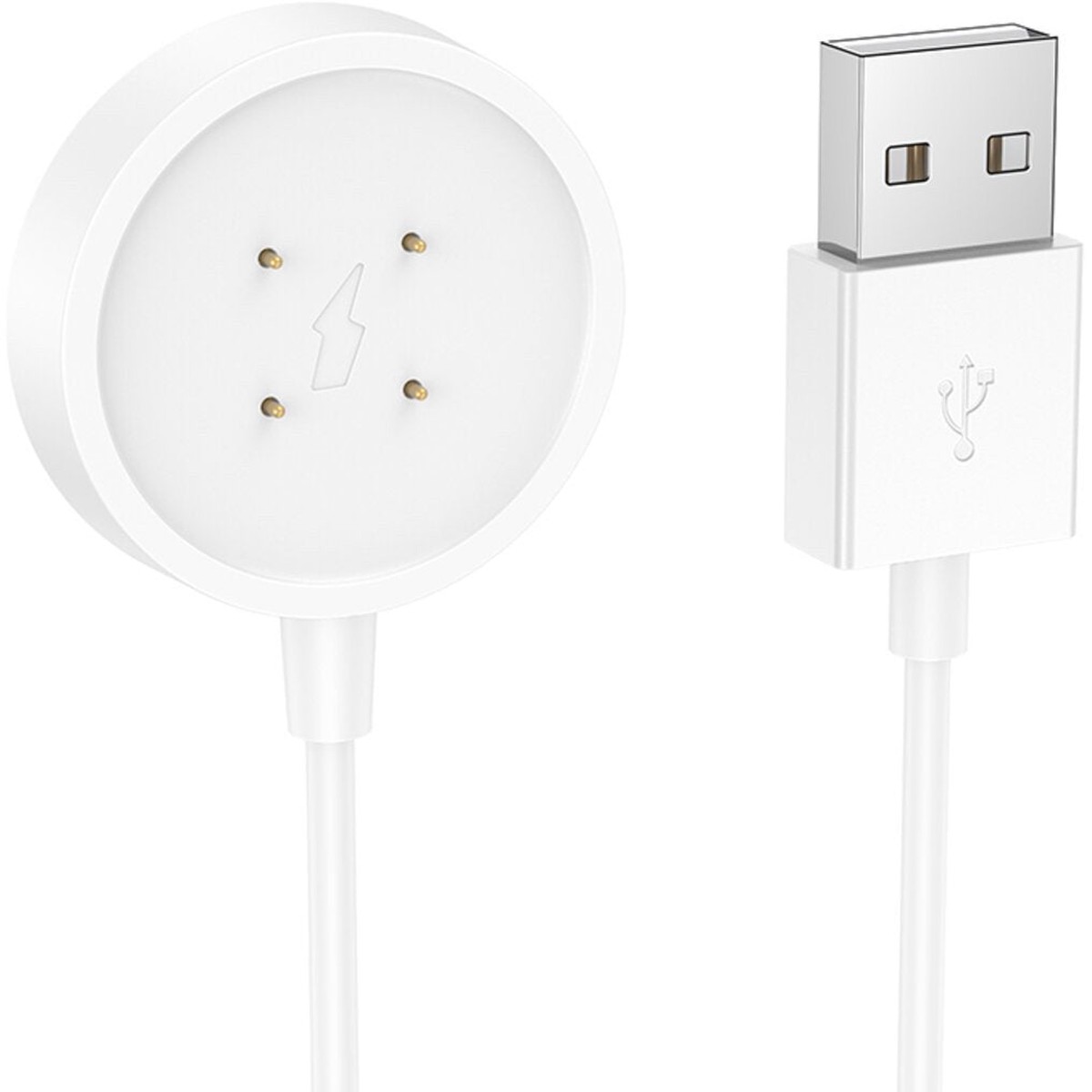 Cable de Carga para Smartwatch HOCO Y24, USB-A, Blanco